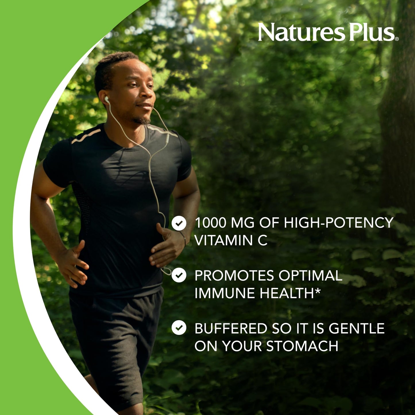 NaturesPlus Orange Juice Vitamin C 1000 mg – 60 Chewables | High-Potency Immune Support, Vegan & Gluten Free | 60 Servings