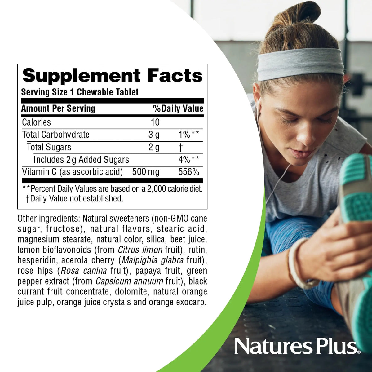 NaturesPlus Orange Juice Vitamin C 500 mg - 360 Servings (2-Pack) - Gentle on Stomach, Vegan, Gluten Free, Immune Support BritishVita | Premium UK Vitamins & Wellness Supplements