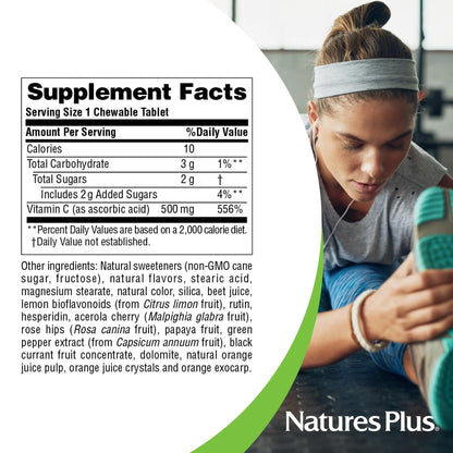 NaturesPlus Orange Juice Vitamin C 500 mg - 360 Servings (2-Pack) - Gentle on Stomach, Vegan, Gluten Free, Immune Support BritishVita | Premium UK Vitamins & Wellness Supplements