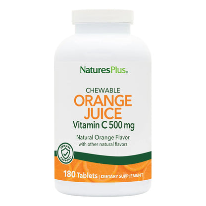 NaturesPlus Orange Juice Vitamin C 500 mg - 360 Servings (2-Pack) - Gentle on Stomach, Vegan, Gluten Free, Immune Support BritishVita | Premium UK Vitamins & Wellness Supplements