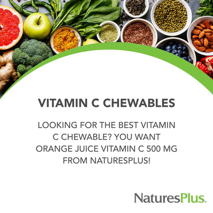 NaturesPlus Orange Juice Vitamin C 500 mg - 360 Servings (2-Pack) - Gentle on Stomach, Vegan, Gluten Free, Immune Support BritishVita | Premium UK Vitamins & Wellness Supplements