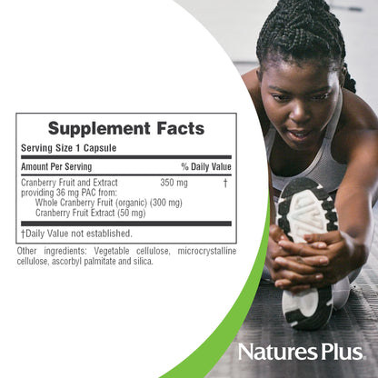 NaturesPlus PRO Cranberry Plus - 60 Capsules | Non-GMO, Gluten Free | 60 Servings