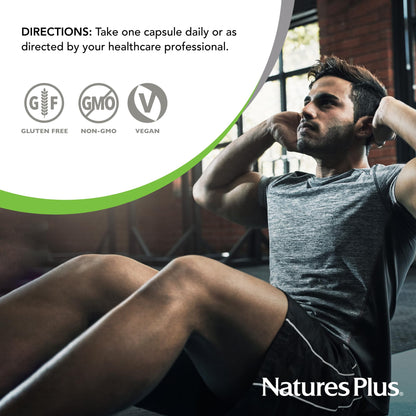 NaturesPlus PRO GABA 500 mg | 60 Capsules | Non-GMO, Vegan, Gluten Free