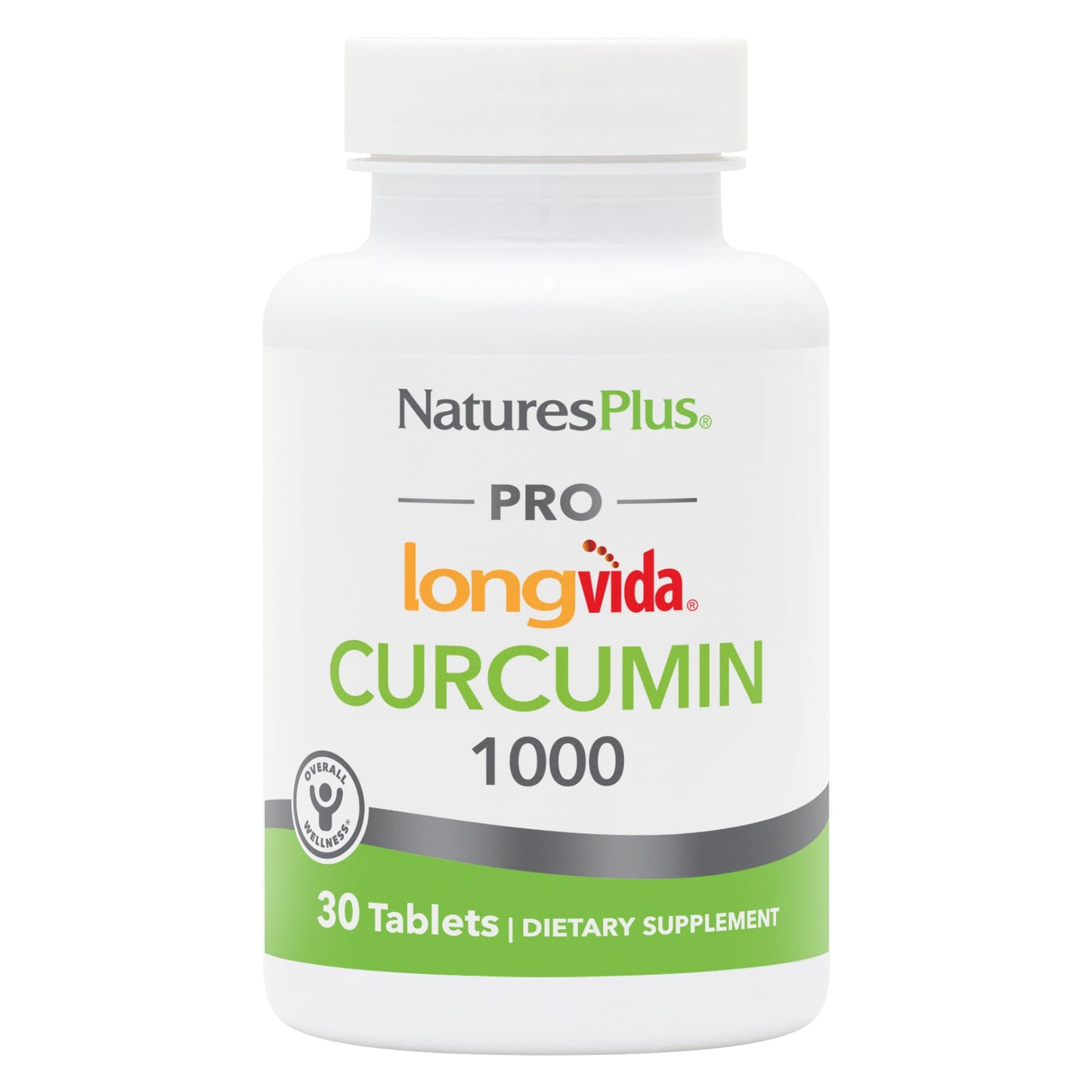 NaturesPlus PRO Longvida Curcumin 1000 mg – 30 Tablets | Antioxidant Support