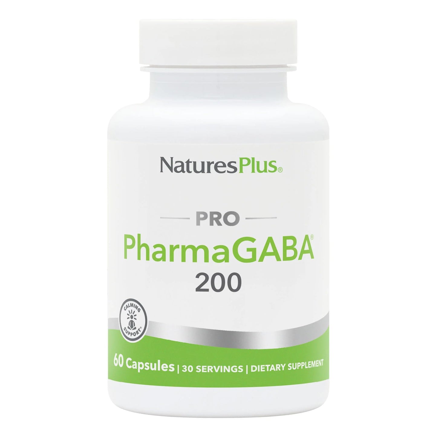 NaturesPlus PRO PharmaGABA - 60 Capsules | Calm, Focus & Relaxation