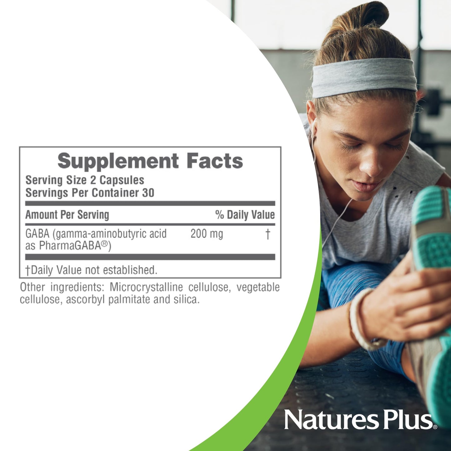 NaturesPlus PRO PharmaGABA - 60 Capsules | Calm, Focus & Relaxation
