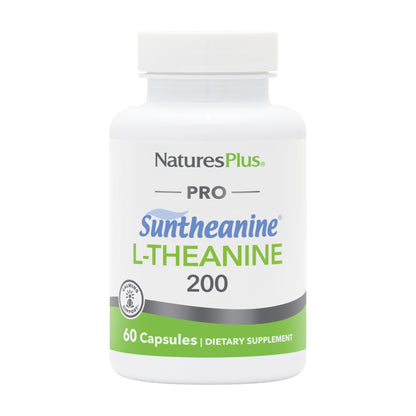 NaturesPlus PRO Suntheanine L-Theanine - 60 Capsules | Calm Alertness, Relaxation & Rest | Non-GMO, Vegan & Gluten Free