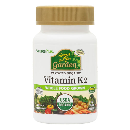 Vitamin K2-60 Vegan Capsules | Source of Life Garden by NaturesPlus – Organic, Non-GMO, Gluten Free BritishVita | Premium UK Vitamins & Wellness Supplements
