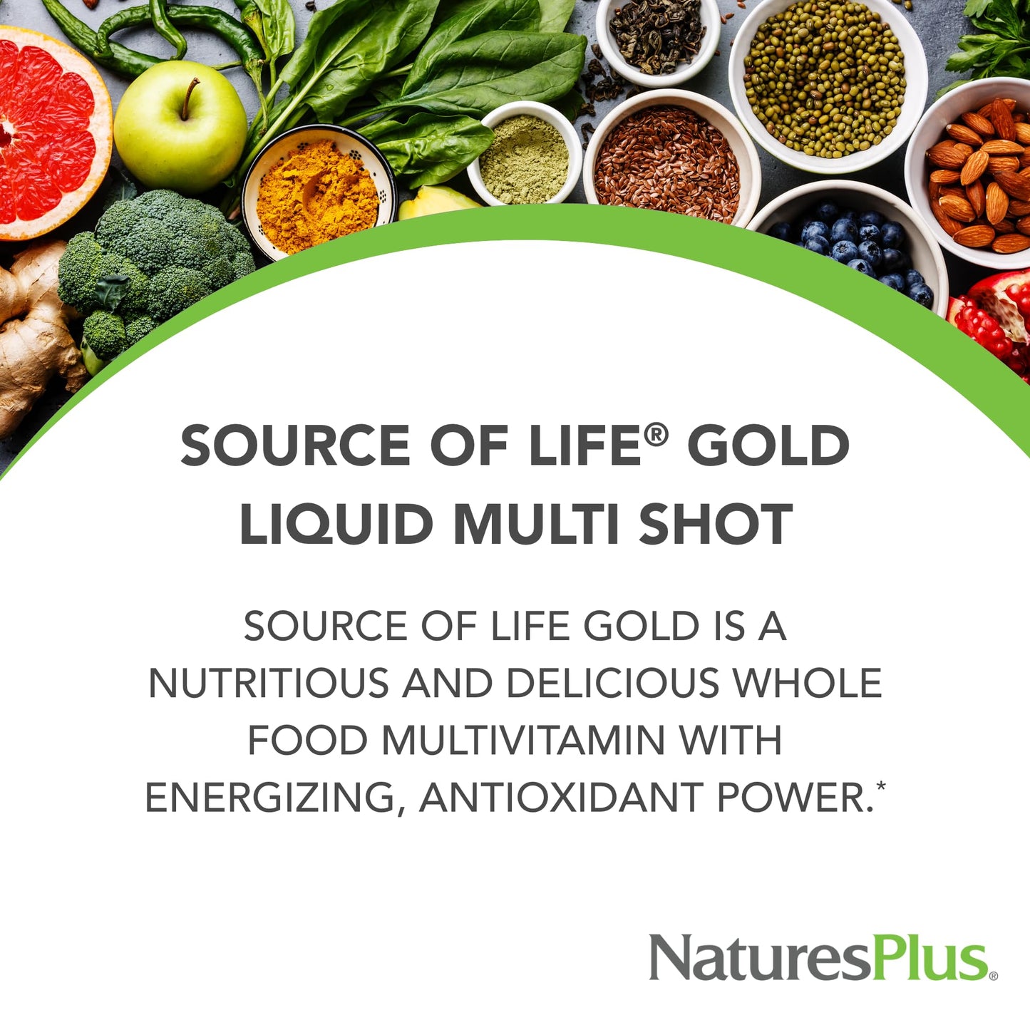 NaturesPlus Source of Life Gold Liquid ONE SHOT – 1 oz, Case of 12, Tropical Fruit