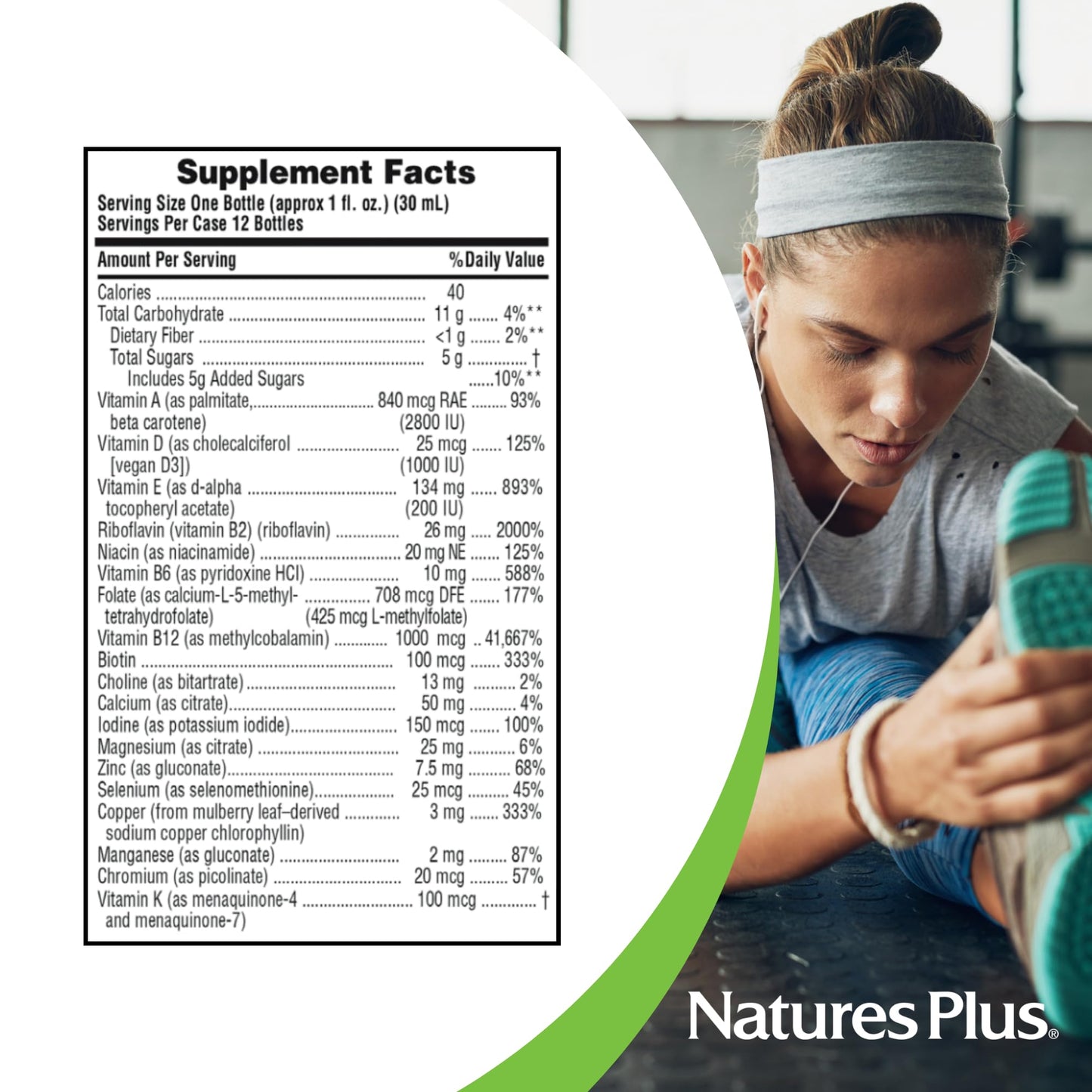NaturesPlus Source of Life Gold Liquid ONE SHOT – 1 oz, Case of 12, Tropical Fruit