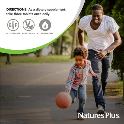 NaturesPlus Source of Life Gold Multivitamin – 180 Tablets, Blood & Bone Support, Immune Health | 60 Servings