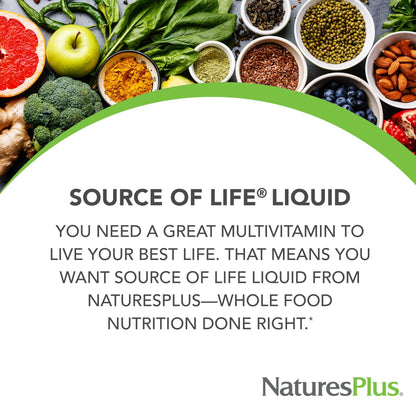 NaturesPlus Source of Life Liquid Tropical Fruit – 8 fl oz Multivitamin (Pack of 2)