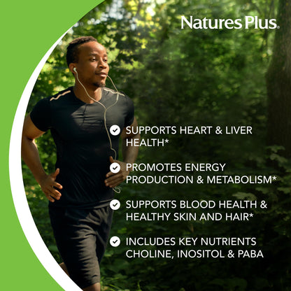 NaturesPlus Super B50-60 Vegetarian Capsules – High Potency B Complex, Gluten-Free, 60 Servings
