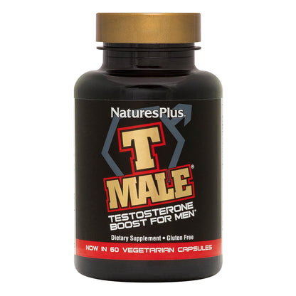 NaturesPlus T Male - 60 Vegetarian Capsules | Hormone Support & Mood
