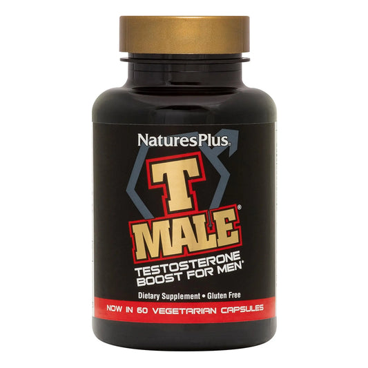 NaturesPlus T-Male – Gluten Free 2-Pack (60 Veg Capsules) with Ginseng & Rhodiola BritishVita | Premium UK Vitamins & Wellness Supplements