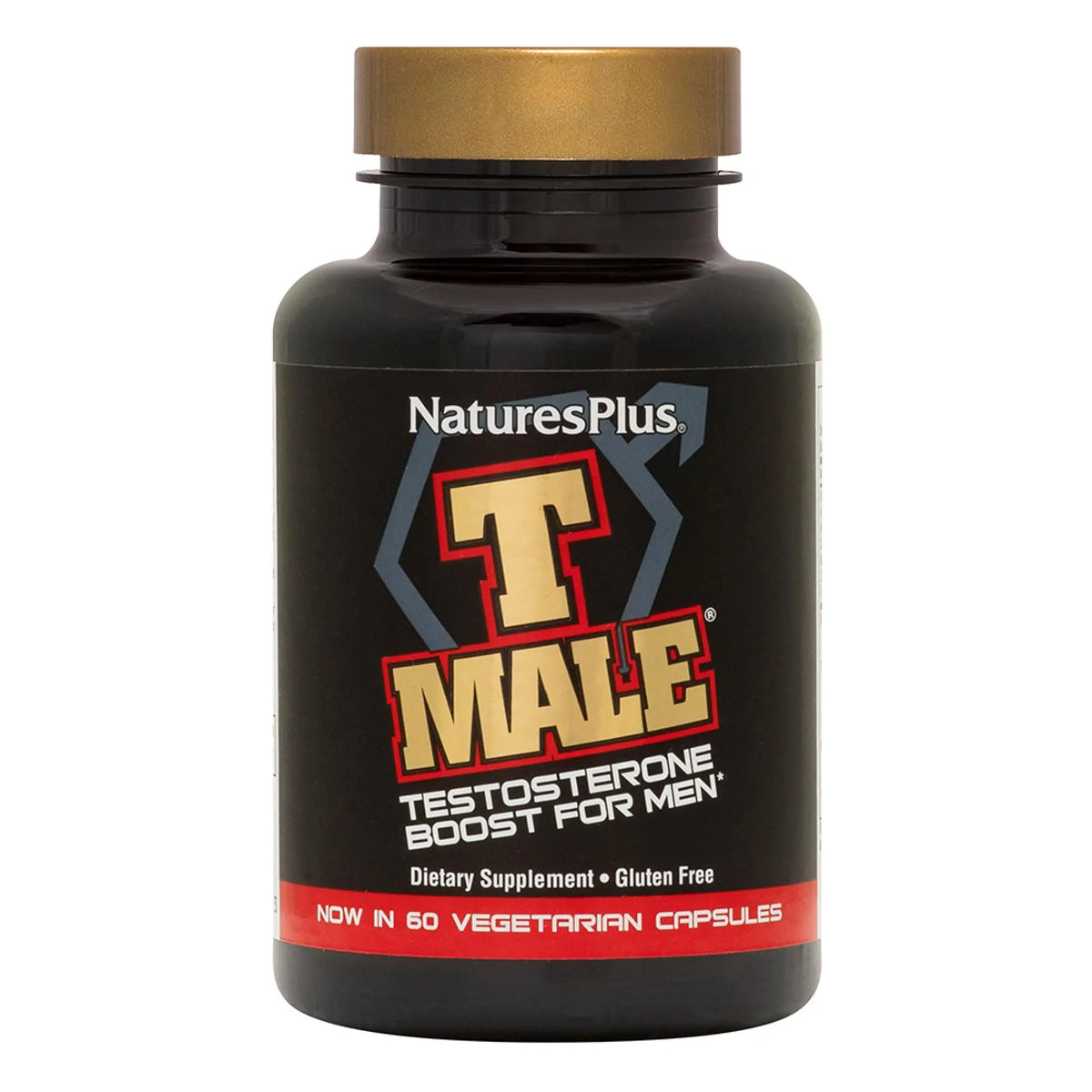NaturesPlus T-Male – Gluten Free 2-Pack (60 Veg Capsules) with Ginseng & Rhodiola BritishVita | Premium UK Vitamins & Wellness Supplements