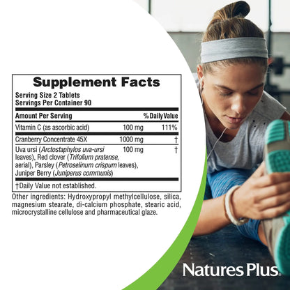 NaturesPlus Ultra Cranberry 1000mg | Sustained Release, 180 Vegetarian Tablets BritishVita | Premium UK Vitamins & Wellness Supplements