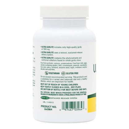 NaturesPlus Ultra Garlite 1000 mg - 90 Tablets | Odorless Garlic for Immune Support & Heart Health