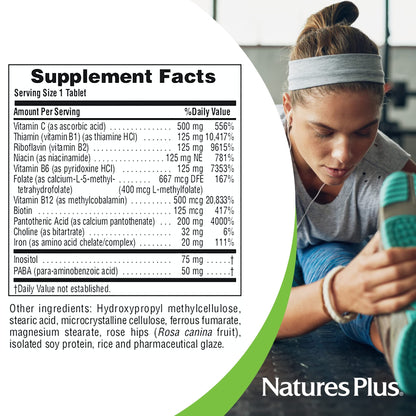 NaturesPlus Ultra-Stress with Iron | 30 Vegetarian Tablets | Stress Relief