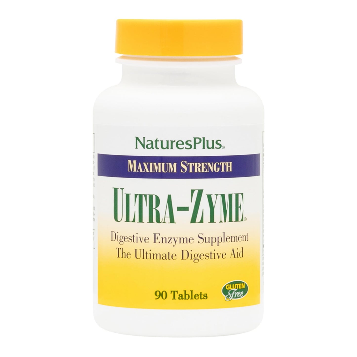 NaturesPlus Ultra-Zyme - 90 Tablets | Enzyme Supplement for Healthy Digestion | Gluten Free | 45 Servings
