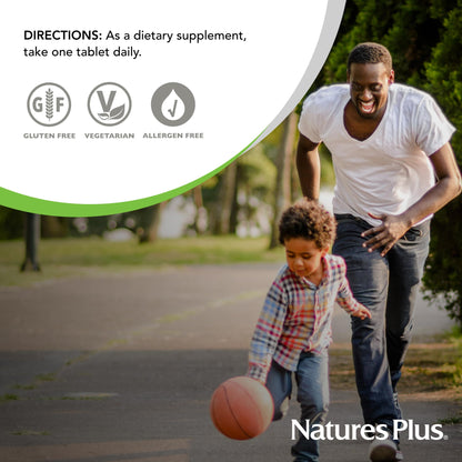 NaturesPlus Vitamin D3 400 IU - 90 Vegetarian Tablets | Bone, Heart & Immune Support