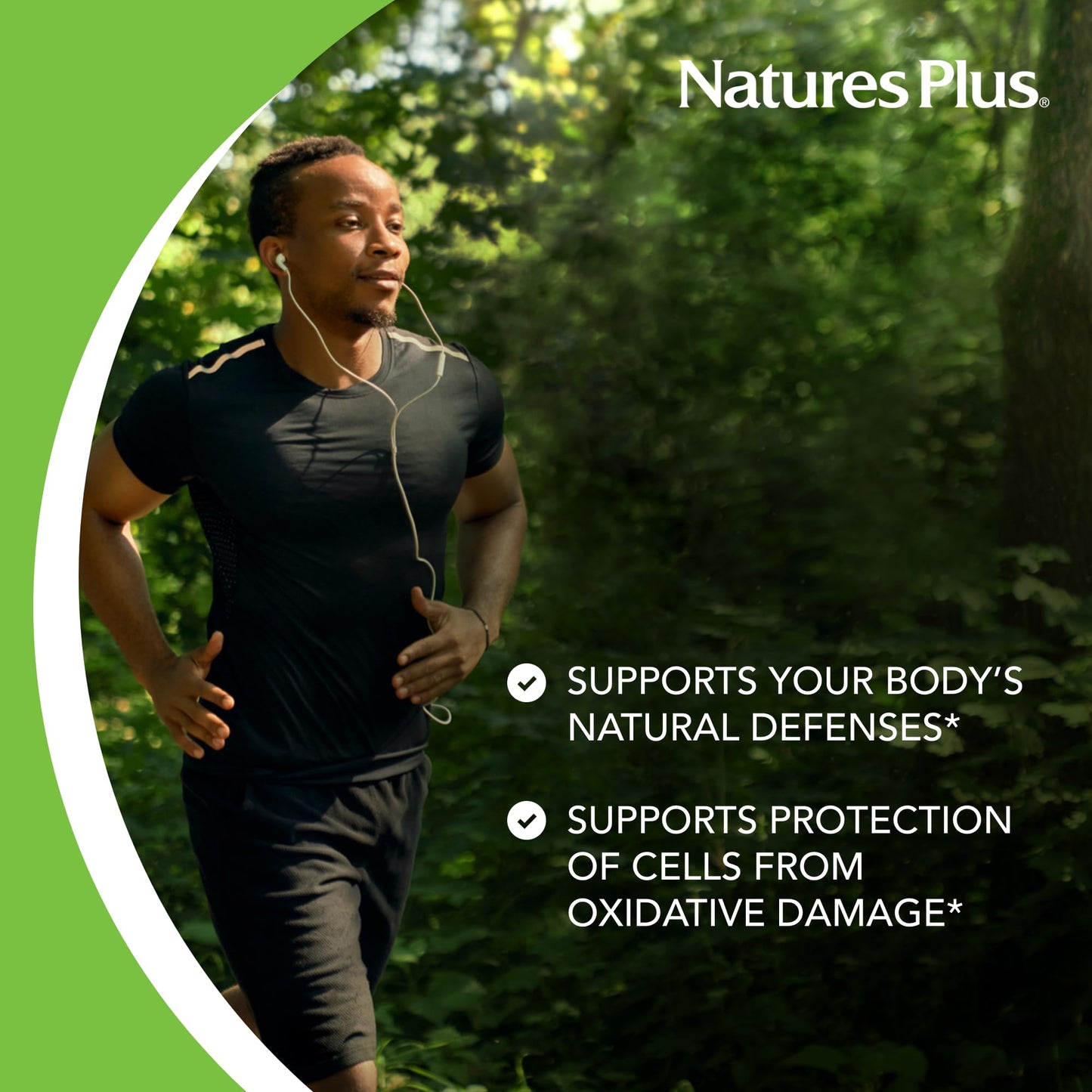 NaturesPlus Vitamin E Carob Flavor - 90 Chewables x2 (180 Servings) | Vegetarian & Gluten Free