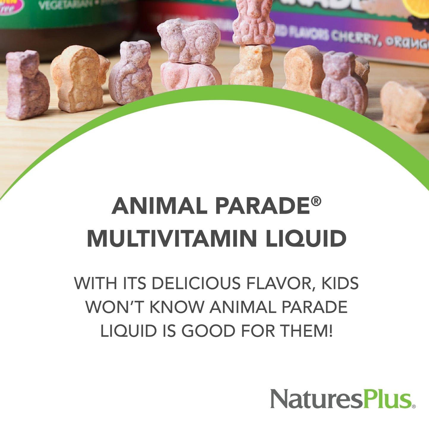 NaturesPlus Animal Parade Kids Liquid Multivitamin - Tropical Berry, 8 oz
