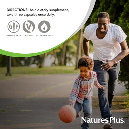 NaturesPlus Cal/Mag Citrate - 90 Veg Capsules | 500 mg Ca / 250 mg Mg | 30 Servings