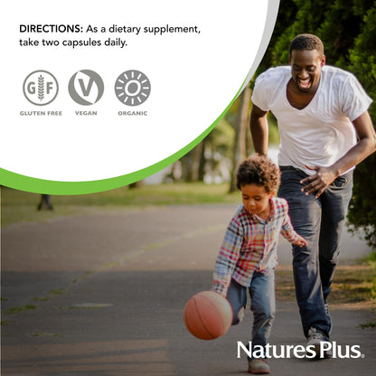NaturesPlus Source of Life Garden Vitamin C - 60 Vegan Capsules (Pack of 2) | Immune Support | Organic, Non-GMO, Gluten Free