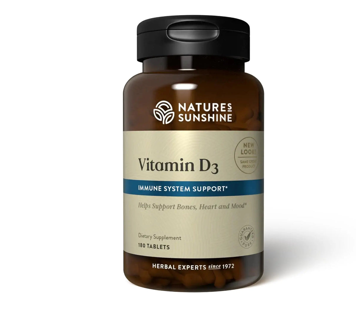 Nature's Sunshine Vitamin D3, 180 Tablets | Supports Bone Health, Overall Wellness, and May Improve Mood BritishVita | Premium UK Vitamins & Wellness Supplements