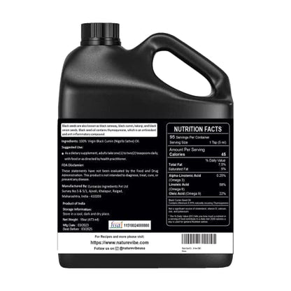 Naturevibe Botanicals Black Cumin Seed Oil 32 oz | Immune Support
