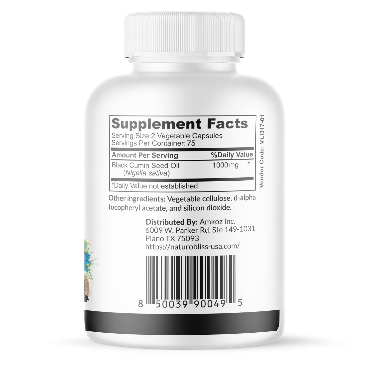 NaturoBliss Black Seed Oil Softgels – 150 Vegan, Non-GMO, Cold-Pressed Nigella Sativa