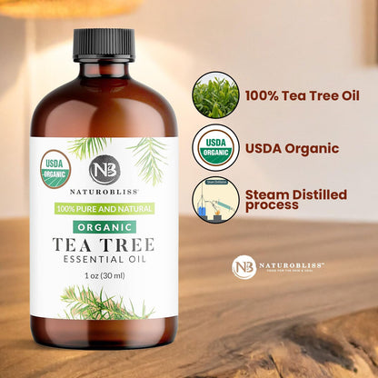 NaturoBliss Tea Tree Essential Oil – 100% Pure, Therapeutic Grade, 30 ml