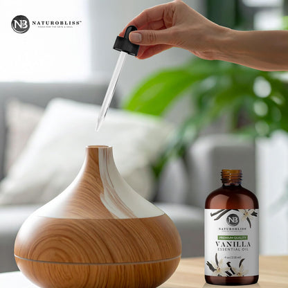 NaturoBliss Vanilla Essential Oil (4oz) – Premium Quality, 100% Pure