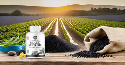 NaturoBliss Black Seed Oil Softgels – 150 Vegan, Non-GMO, Cold-Pressed Nigella Sativa