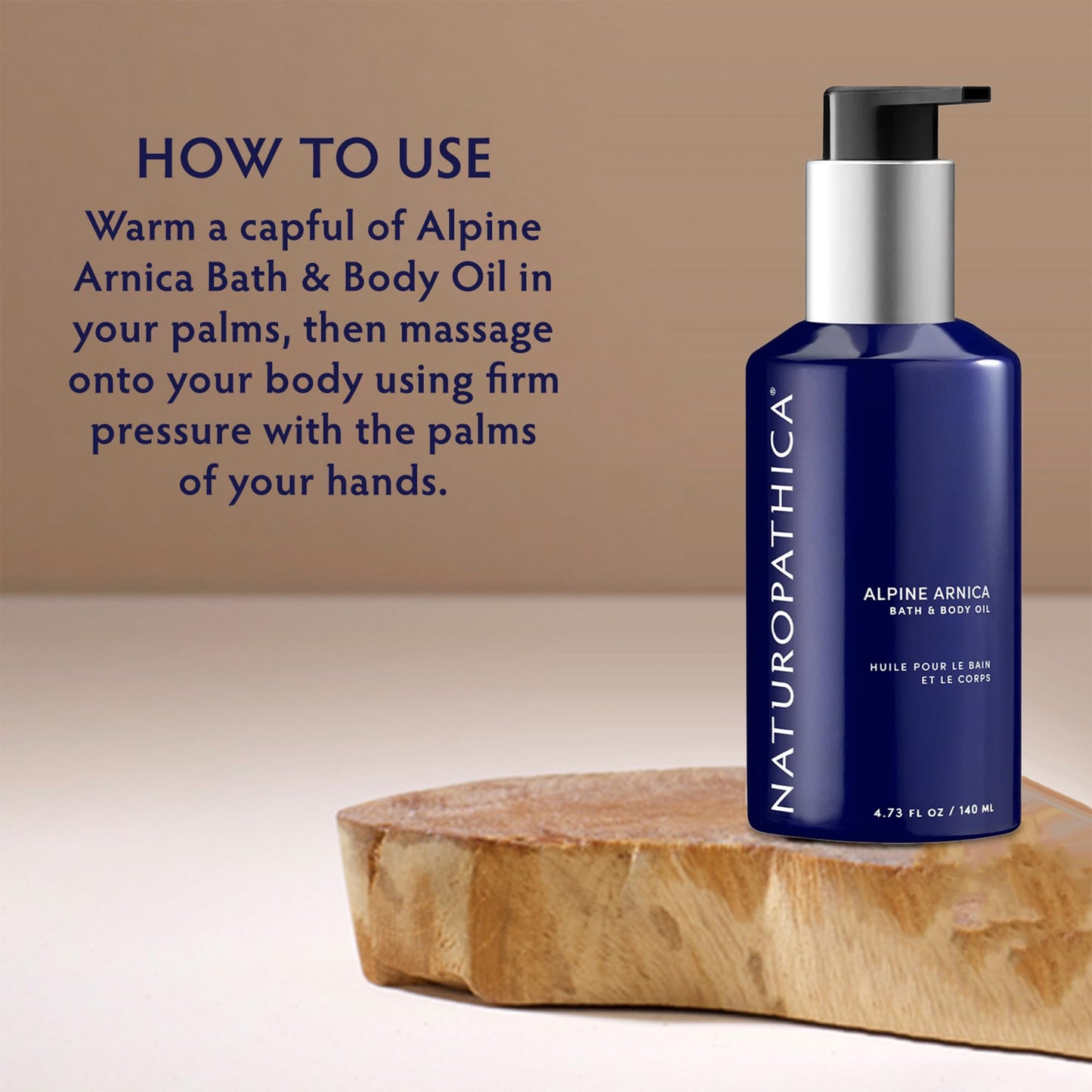 Naturopathica Alpine Arnica Bath & Body Oil – Daily Joint & Muscle Relief, Soothing Body Moisturizer (4.7 oz)