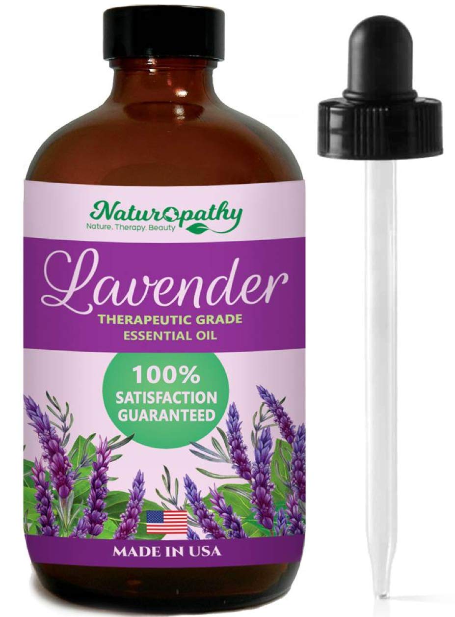 Naturopathy Lavender Essential Oil 100% Natural Therapeutic Grade – 4 fl oz