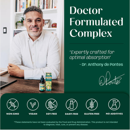 NATURTREU Vegan Vitamin D3 K2 Liquid Drops with MCT Oil - 240 Servings, 3X Absorption, Non-GMO, Doctor-Formulated