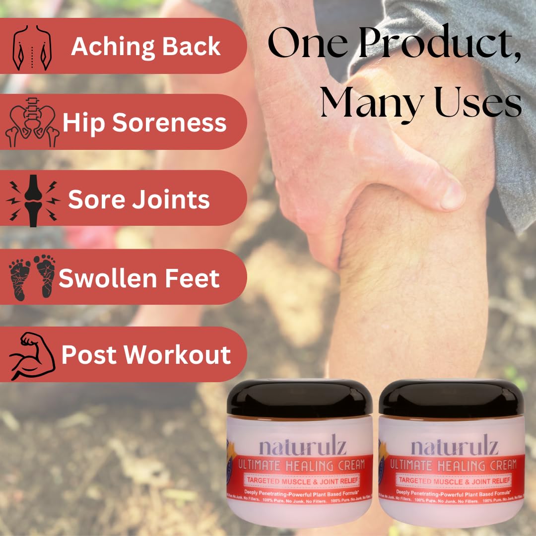 Naturulz Ultimate Healing Cream 4oz Bundle | Plant-Based Relief