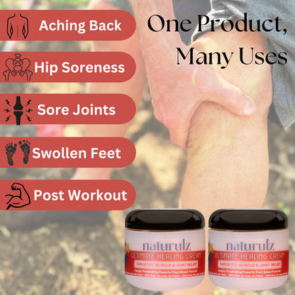 Naturulz Ultimate Healing Cream 4oz Bundle | Plant-Based Relief