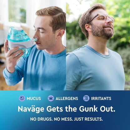 Navage Deluxe Bundle Nasal Irrigation System – SaltPods, Travel Bag & Caddy