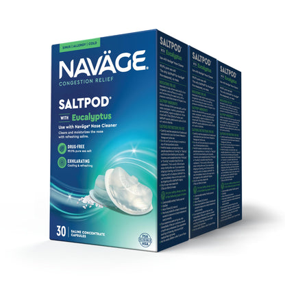 Navage Eucalyptus SaltPod Bundle: 90 SaltPods for Quick Nasal Relief