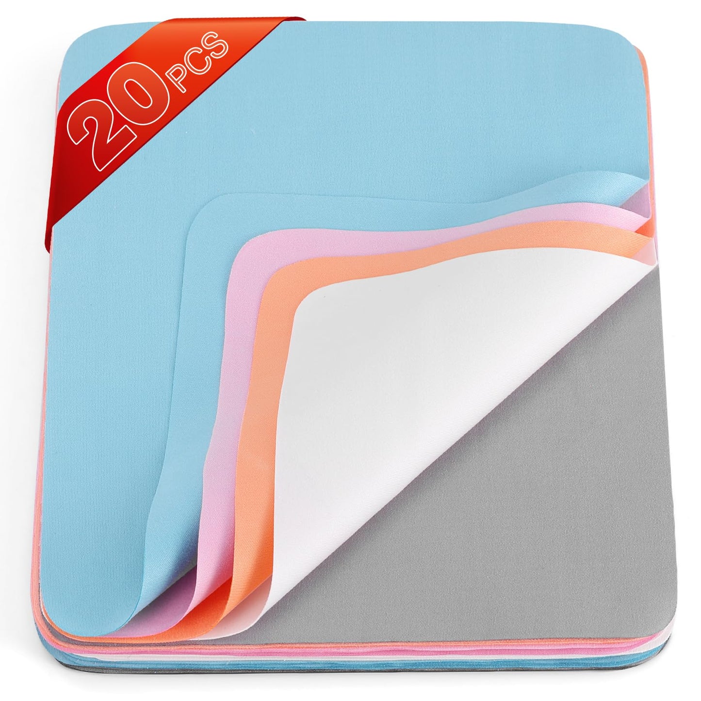 Navona 20 Pack Glasses Cleaning Cloth – Premium Microfiber, Ultra-Soft & Washable (5.7 × 6.8 in)