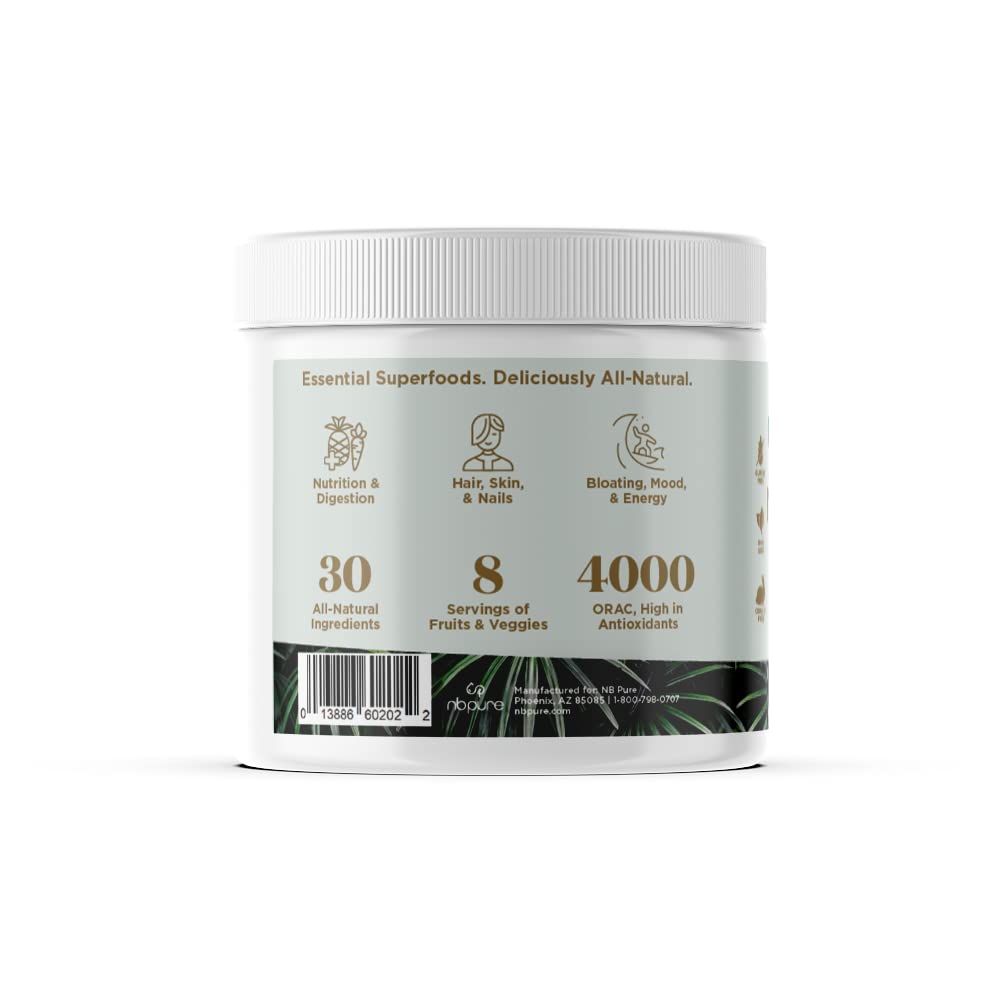 nbpure Earthy Andy Superfood Paradise - Mango Pineapple, 30 Servings