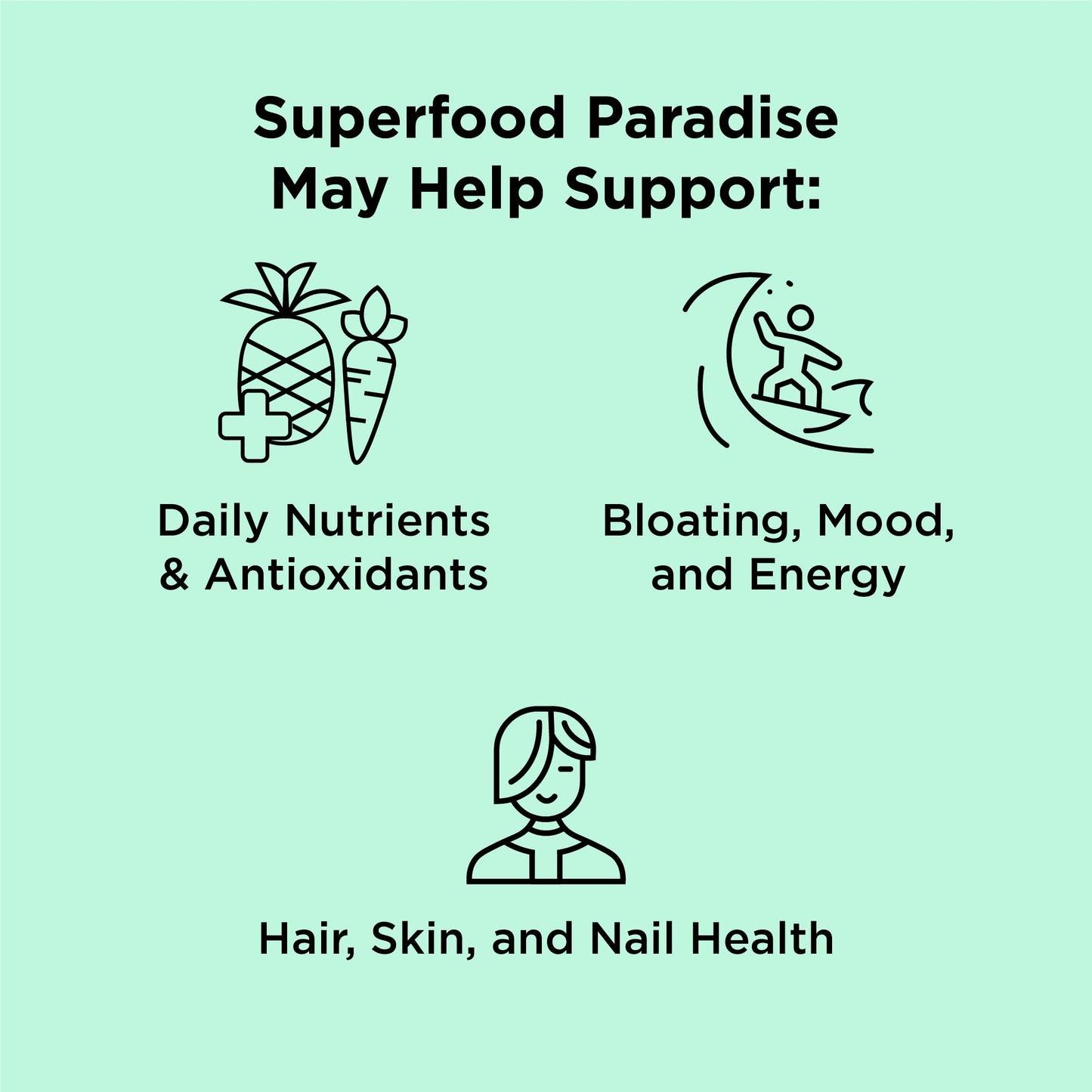 nbpure Earthy Andy Superfood Paradise - Mango Pineapple, 30 Servings