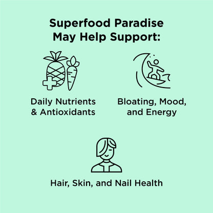 nbpure Earthy Andy Superfood Paradise - Mango Pineapple, 30 Servings