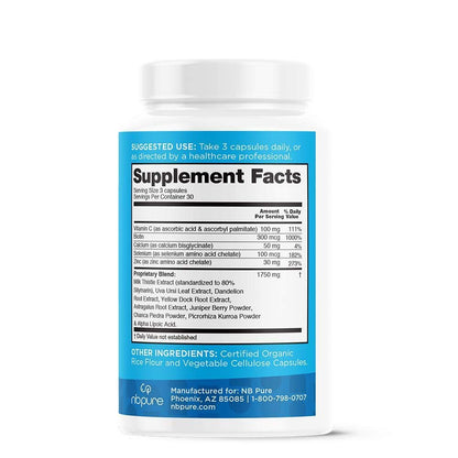 nbpure Liver Fend – Liver Detox & Cleanse with Milk Thistle, 90 Count
