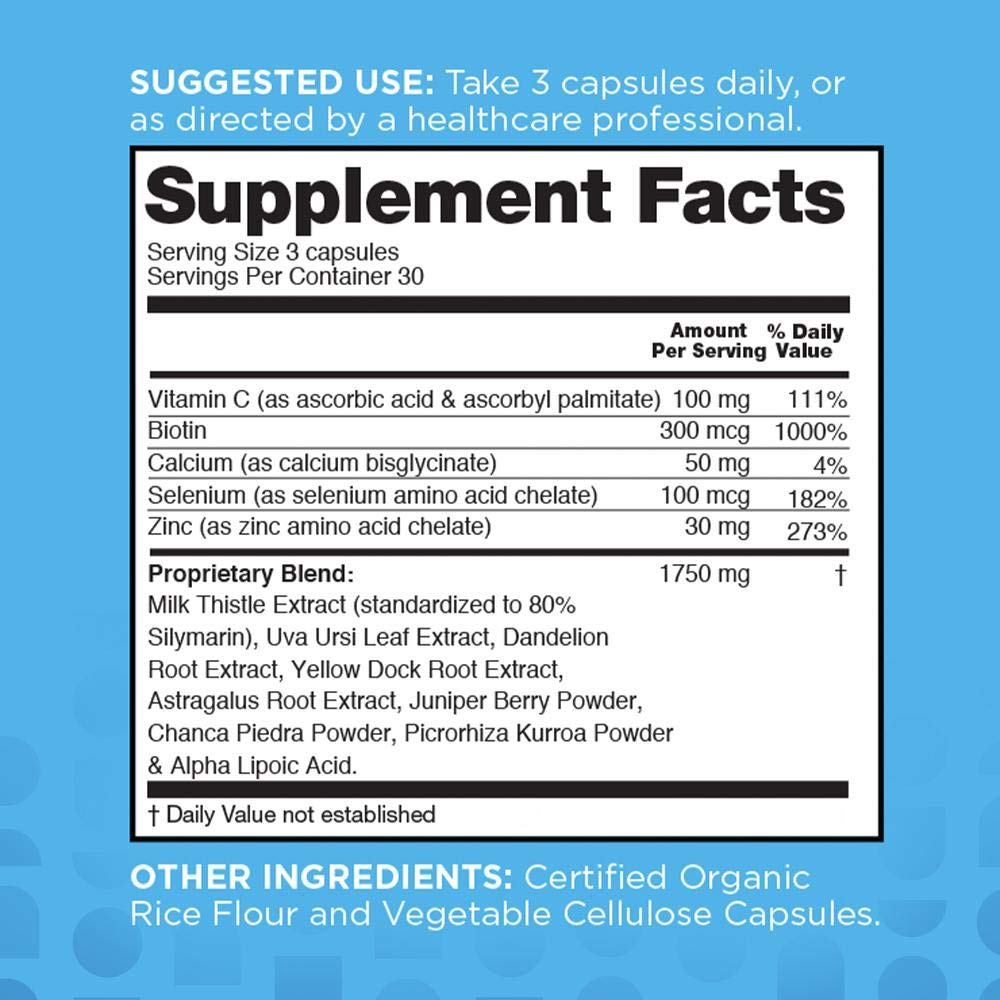 nbpure Liver Fend – Liver Detox & Cleanse with Milk Thistle, 90 Count