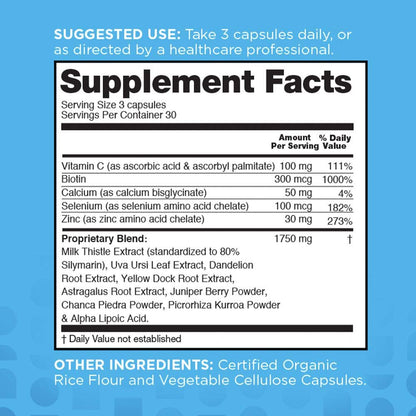 nbpure Liver Fend – Liver Detox & Cleanse with Milk Thistle, 90 Count