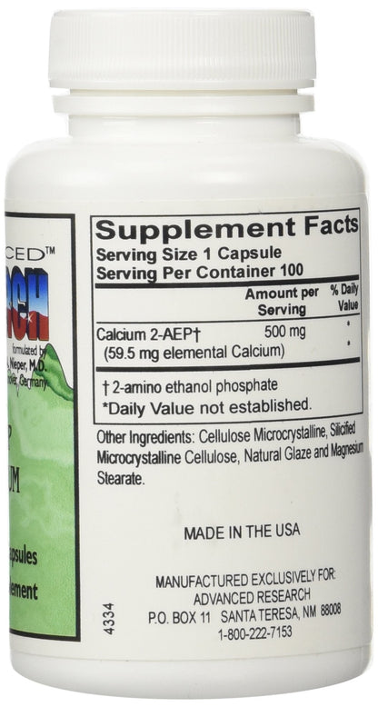 NCI Advanced Research Dr. Hans Nieper 2AEP Calcium Capsules - 100 Count